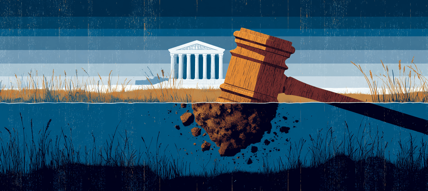 Feature image for article: The Marsh Was Right There. The Courtroom Won't Be.